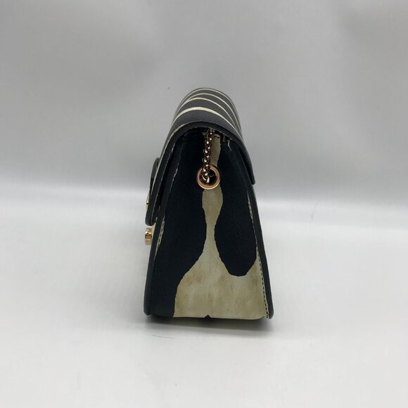 Furla Black Zebra Print Metropolis Crossbody Bag - Picture 3 of 11